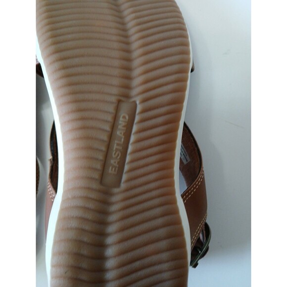 Eastland Coastal Backstrap Slide Sandal Womens 10M Brown Strappy Side Buckle - Picture 15 of 16